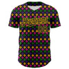 Maxcorners Custom Black Gold 3D Pattern Design Mardi Gras Shrove Tuesday Premium Baseball Jerseys LM0210