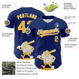 Maxcorners Custom Blue Gold Red-White 3D Urban City Edition Sports Premium Baseball Jersey LM0210
