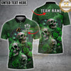 Maxcorners Skull Darts Gothic Roses Multi Options Personalized Name, Team Name Unisex 3D Shirt (4 Colors)