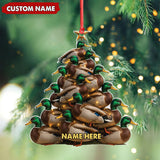 Maxcorners Personalized Acrylic Mallard Duck Christmas Tree Ornament - Custom Hunting Holiday Decoration LM0110