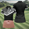 Maxcorners Personalized Pink Skin Beer Belly Golf Polo Shirt, Ladies Golf Shirts, Golf Polo For Women LM1507