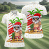 Maxcorners Women's Vacation Mode Santa Golf Shirt, Christmas Golf Shirt, Women’s Golf Apparel LM1507