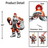 Maxcorners Custom Name Basketball Santa Ornament, Basketball Lover Christmas Gift 2D Flat LM2111
