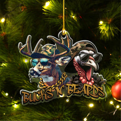 Maxcorners Personalized Funny Bucks Ornament Cool Gift for Hunters & Outdoorsmen LM0110