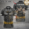 Maxcorners Bowling Superhero Dark Knight Tactical Armor Strike Personalized Name 3D Unisex Shirt