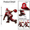 Maxcorners Custom Name Bowling Santa Ornament, Bowling Lover Christmas Gifts 2D Flat LM2211