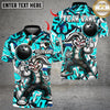 Maxcorners Cool Streetwear Rabbit Bowling Multicolor Customized Name, Team Name 3D Shirts