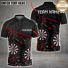 Maxcorners Darts Dartboard Galaxy Multicolor Customized Name, Team Name 3D Shirts