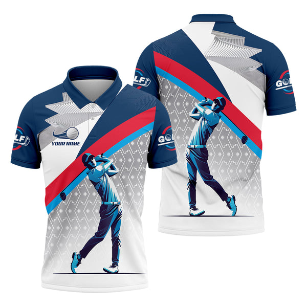 Maxcorners Swing Master Men's Golf Polo Shirt, Golfers Gift, Mens Golf Gift