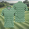 Maxcorners Dibs On The Redhead Lucky Four Leaf Clover St Patrick's Day Golf Shirt, Polo Shirts For Men, Golf Shirts For Men