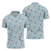 Maxcorners Funny Flamingos Golf Polo Shirt, Golfing Apparel, Mens Golf Gift, Funny Golf Polos