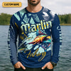 Maxcorners Marlin Fishing, Chase The Marlin - Catch The Dream SPF Shirts, Fishing Shirts For Men, Fisherman Gift