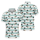 Maxcorners Funny Pelicans Golf Polo Shirt, Mens Golf Gift, Mens Tropical Shirts