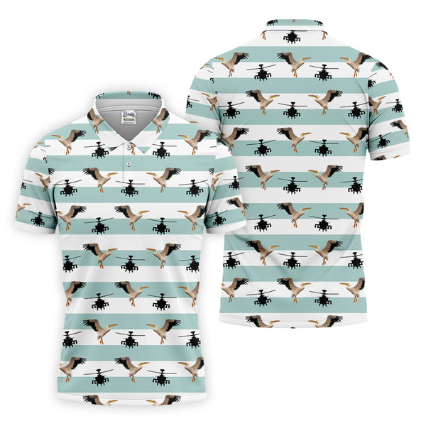 Maxcorners Funny Pelicans Golf Polo Shirt, Mens Golf Gift, Mens Tropical Shirts