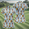 Maxcorners Surfing Bigfoot Hawaiian Golf Shirt, Womens Golf Tops, Golf Polo For Women LM1507