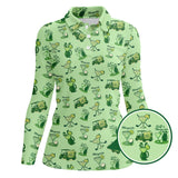 Maxcorners Ladies Golf Pattern Polos, Golf & Margarita Women's Golf Shirt, Cocktail And Golf Shirts For Golfers