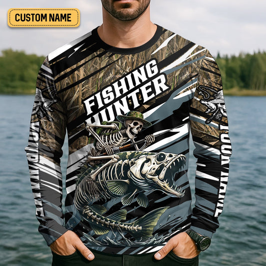 Maxcorners Fishing Hunter Camo Fishing Shirt, UV Protection Shirt, Presents For Fishermen