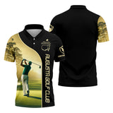 Maxcorners Augusta Golf Club Custom Men's Golf Polo Shirt, Gift For Golfers