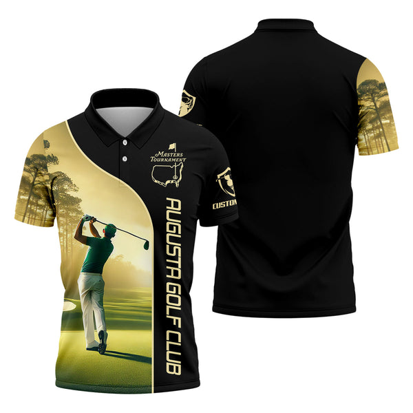 Maxcorners Augusta Golf Club Custom Men's Golf Polo Shirt, Gift For Golfers
