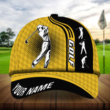 Maxcorners Golf Super Cool Golf Man Playing Personalized Name All Over Printed Cap