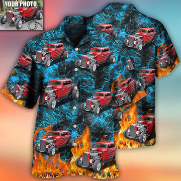 Hot Rod Various Style Custom Photo Hawaiian Shirt, Perfect Gift for Men Women, Custom Car Shirt (5)