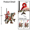 Maxcorners Custom Name Santa Fishing Ornament, Fishing Lover Christmas Gift 2D Flat LM2111