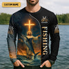 Maxcorners Followe Me And I Will Make You Fishers Of Men, Jesus Fishing Shirt, SPF Shirt For Men, Gift For Fisherman
