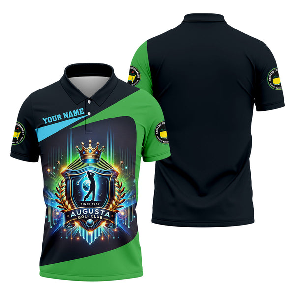 Maxcorners Augusta Golf Club Custom Men's Golf Polo Shirt, Funny Gift For Golfer