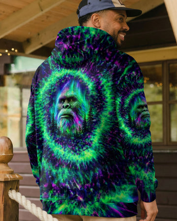 Maxcorners Bigfoot Aurora Swirl All Over Print LM1601