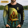 Maxcorners Sasquatch Doesn't Need A Fish Story Funny Fishing Shirt SPF Shirt For Men, Funny Fishing Shirt, Fishing Shirts For Men