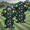 Maxcorners The Star And The Shamrock Rainbow Glitter St Patrick's Golf Shirt, Polo Shirts For Men, Golf Shirts For Men