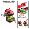 Maxcorners Custom Name Cricket Ball Ornament, Christmas Gift for Cricket Ball Lover 2D Flat LM2111
