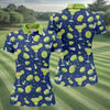 Maxcorners Margarita Cocktail Golf Shirt, Tropical Lime Drink Pattern, Golf Shirt For Women LM1507