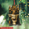 Maxcorners Personalized Acrylic Deer Bathroom Christmas Ornament - Funny Personalized Holiday Decor for Hunters & Wildlife Lovers LM0110