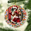Maxcorners Custom Name Boxing Ornament, Christmas Gift for Boxing Lover 2D Flat LM2211