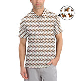 Maxcorners Dachshund Golf Shirt For Men, Pattern Golf Polos, Funny Golf Shirt For Golfers
