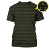 Maxcorners Cactus Pattern Golf Shirt, Funny Golf Polos , Crazy Golf Shirts For Men