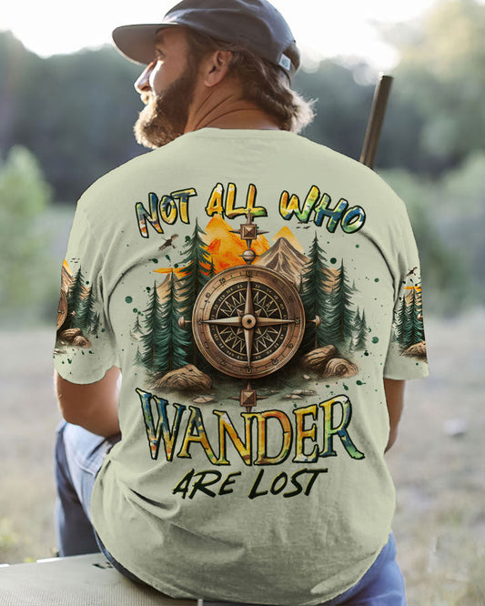 Maxcorners Not All Who Wander Are Lost Compass All Over Print LM2101