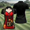 Maxcorners Red Corset Pirate Costume Skull Belt Golf Shirt, Women’s Golf Polo, Ladies Golf Tops, Printed Golf Shirt LM1507