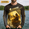 Maxcorners Proof Bigfoot Prefers Sunset Fishing Trips Fishing UPF Shirts, Funny Fishing Shirt, Fishing Shirts For Men