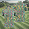Maxcorners St Patrick's Day Lucky Charms Green Golf Shirt, Cute Golf Outfit, Polo Shirts For Men, Golf Shirts For Men