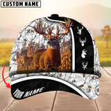 Maxcorners Premium Unique New Deer Hunting Camouflage Pattern Multicolor Personalized Name 3D Cap