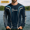 Maxcorners Shark Performance Fishing Shirts, Custom Fishing Shirts, Fishing UPF Shirts, Men's Fishing Shirt