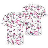 Maxcorners Par Then Bar Flamingo Womens Golf Polo Shirt, Golfing Apparel, Womens Golf Gifts