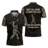 Maxcorners Funny Bigfoot Men's Golf Polo Shirt, Funny Golf Shirt, Gift For Golfers