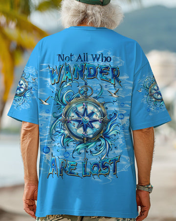 Maxcorners Not All Who Wander Are Lost Compass Ocean All Over Print LM1501