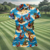 Maxcorners Cool Rooster Beach Vacation Hawaiian Golf Shirt, Golf Polo For Women, Printed Golf Shirt LM1507