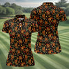 Maxcorners Autumn Bigfoot Forest Pattern Polo Shirt, Women’s Golf Apparel, Hawaiian Golf Shirt, Golf Tops For Women LM1507