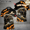 Maxcorners Flaming Angry Black Panther Billiards 8 Ball Multicolor Customized Name, Team Name 3D Shirt