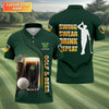 Maxcorners Swing Swear Drink Repeat Golf And Beer St Patrick's Day Green Golf Tops For Men, Golf Shirts For Men